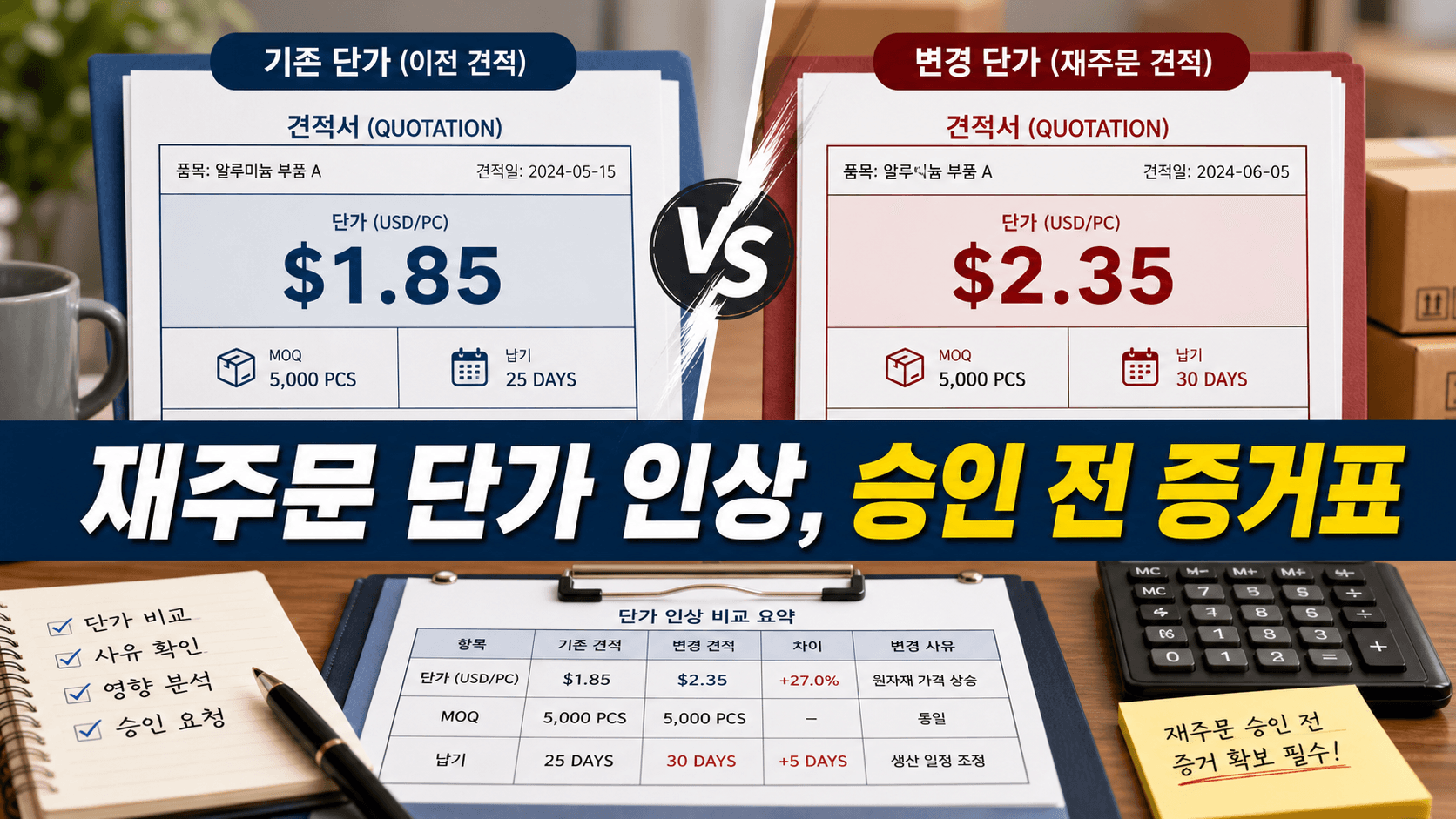 1688 재주문 MOQ가 바뀌었다면, 단가보다 먼저 맞출 여섯 항목