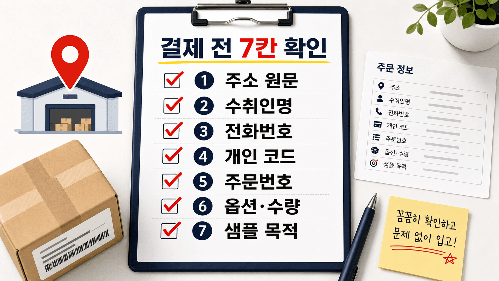1688 첫 샘플 배송대행지 주소 입력 전 확인할 7칸 체크리스트