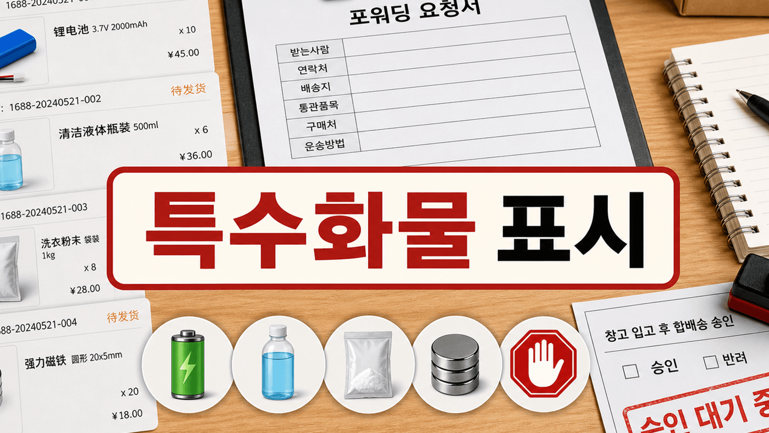 1688 특수화물 표시 누락, 합배송 승인 전 멈출 기준