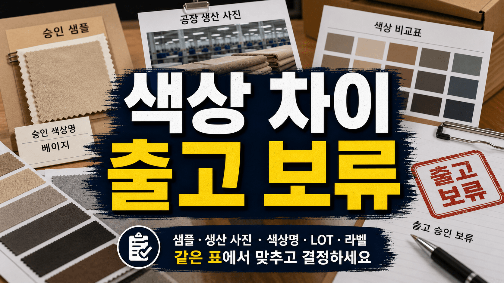중국 공장 제품 사진 색이 다르게 보일 때, 같은 조건으로 다시 찍게 하는 법