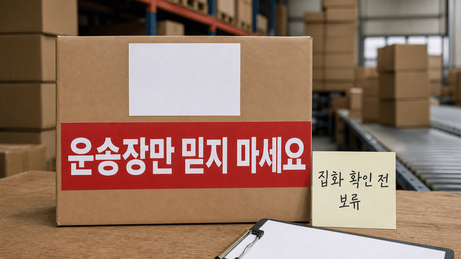 중국 공장 출고 확인, 운송장 번호보다 첫 집화 이력부터