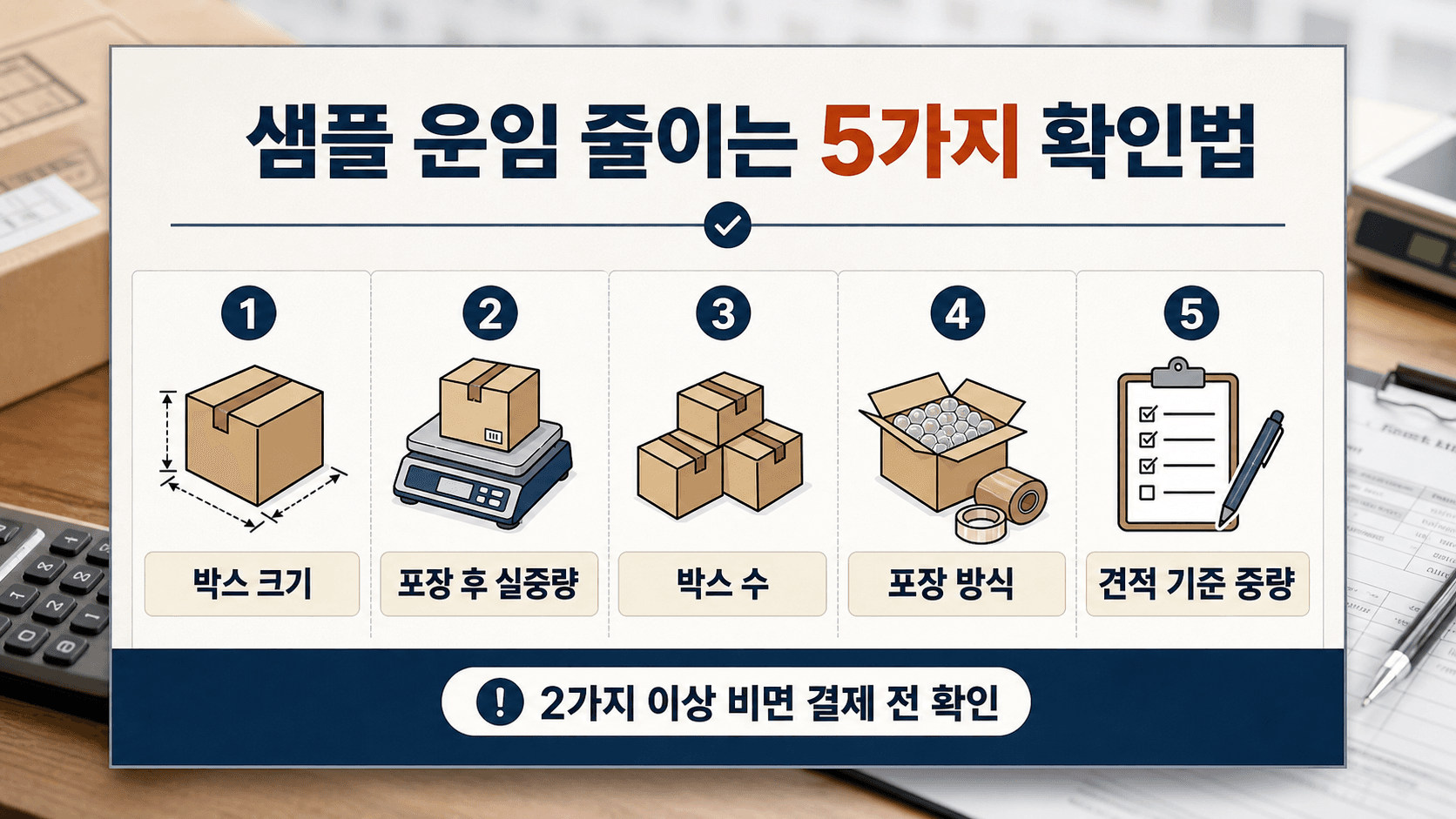 중국 샘플 항공특송 운임 견적 전 공장 또는 대행사에 보내는 5가지 확인법