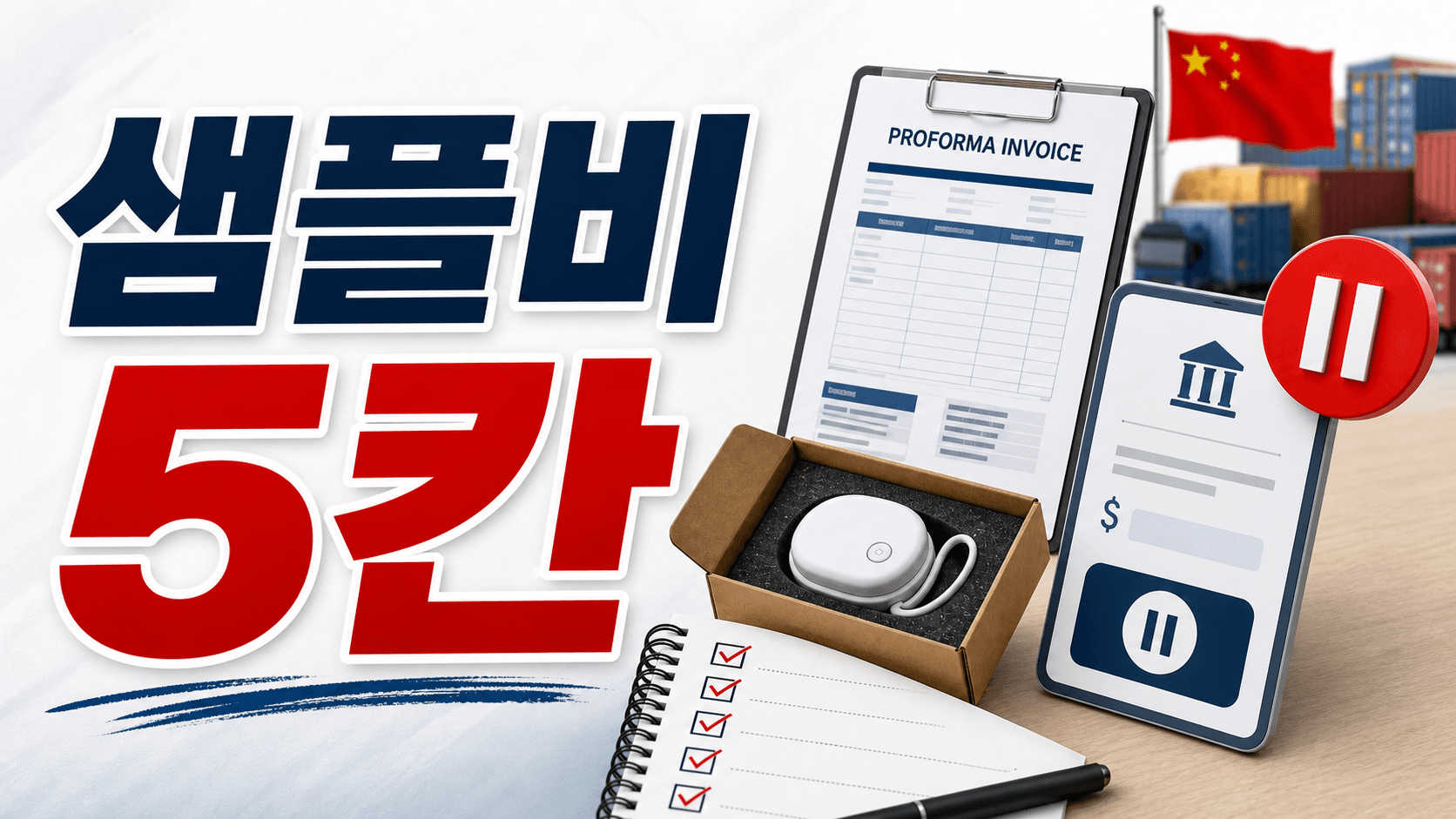 중국 공장 샘플비 입금 전, 환불 조건 5칸 3분 확인