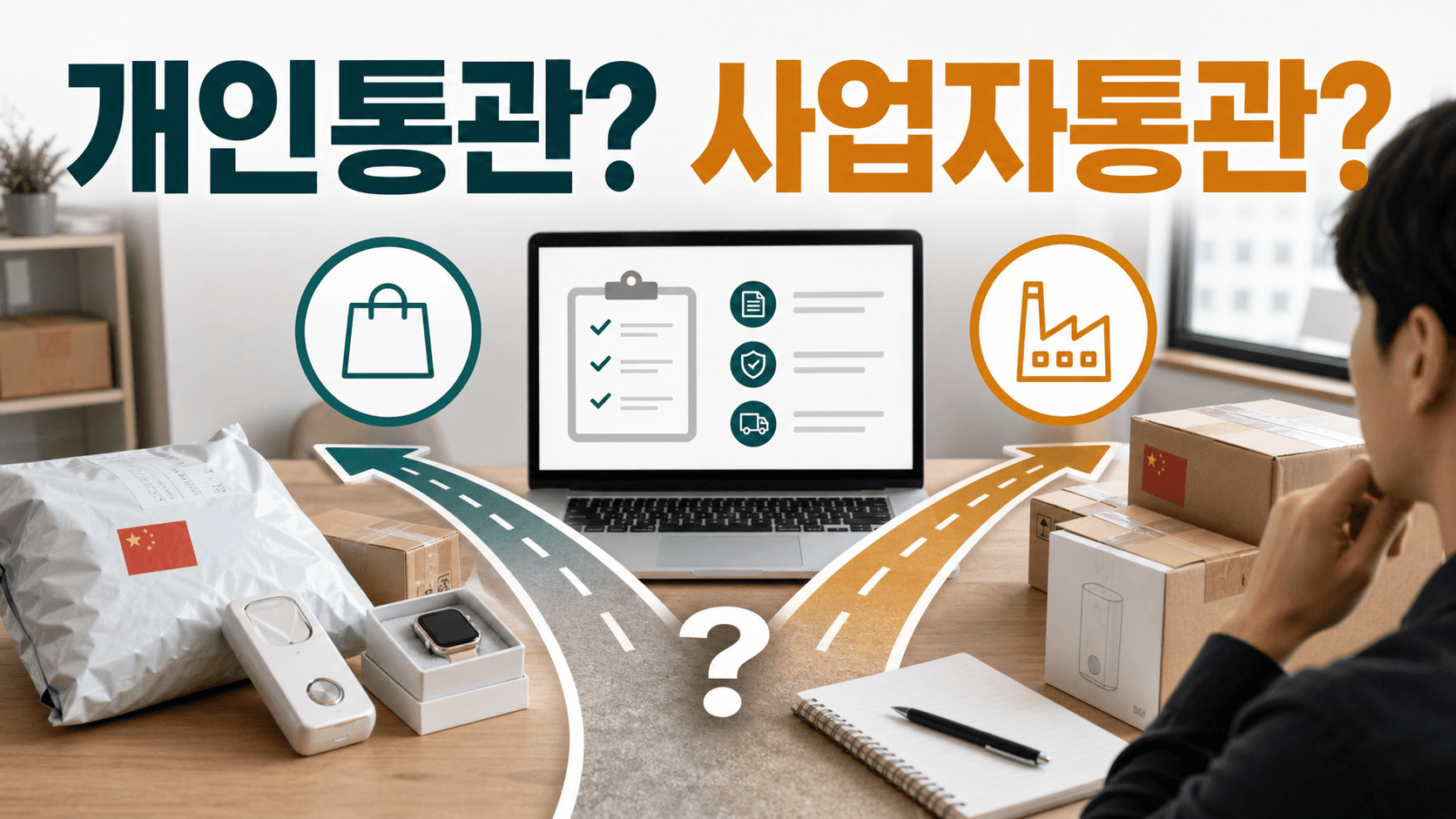 판매용 첫 샘플, 개인통관으로 받을지 사업자통관으로 받을지 정하는 5문장