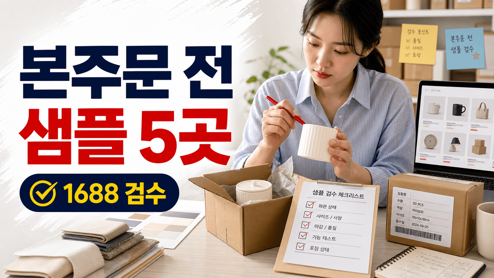 본주문 전 샘플 검수 5곳, 결제 전에 다시 물어볼 기준